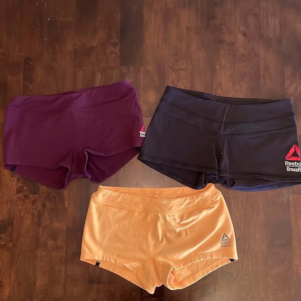 Three Reebok Crossfit booty shorts